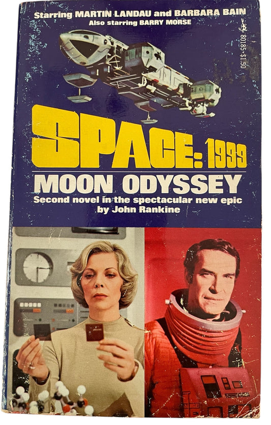 Vintage Pocket Books 1975 Gerry Andersons Space 1999 Paperback Book - Moon Odyssey By John Rankine - Based On The TV Series.