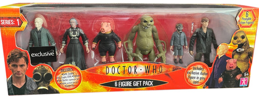 Vintage Characters 2006 Doctor Dr Who Series 1 - 6 x Poseable Action Figure Gift Set - Brand New Factory Sealed Shop Stock Room Find