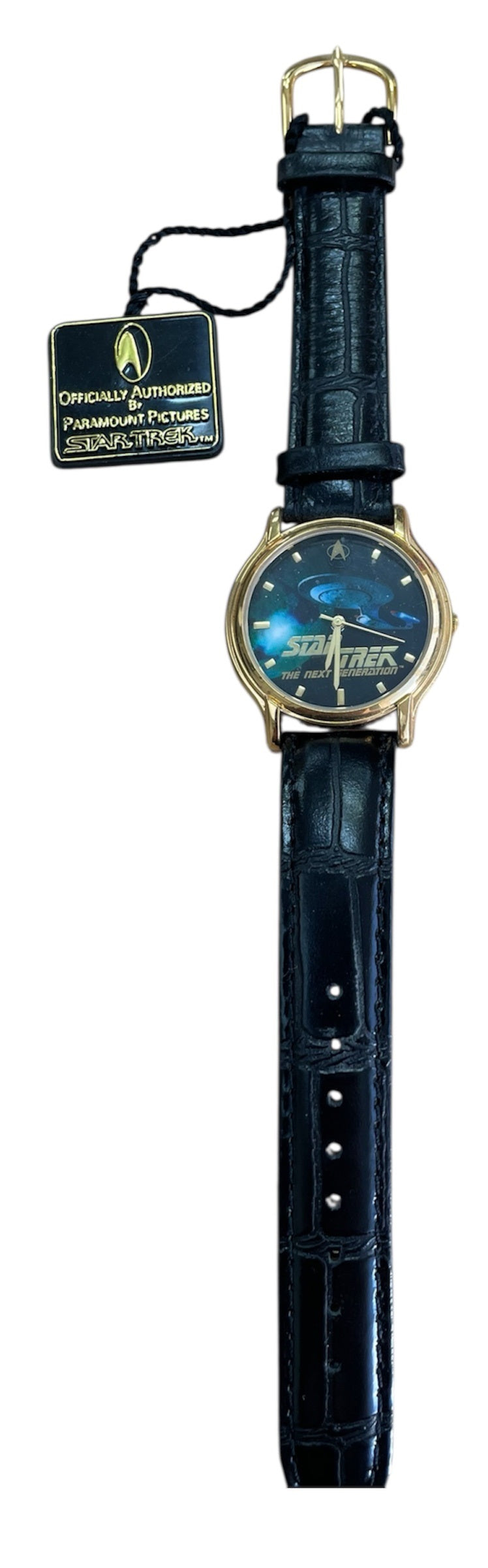Vintage Valdawn 1998 Star Trek The Next Generation USS Enterprise Star Ship Analogue Wrist Watch 10th Anniversary Limited Edition - Unsold Former Shop Stock - Very Very Rare