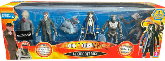 Vintage Characters 2006 Doctor Dr Who Series 2 - 6 x Poseable Action Figure Gift Set - Brand New Factory Sealed Shop Stock Room Find