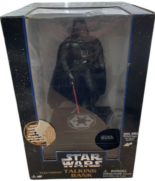 Vintage 1996 Star Wars The Original Trilogy Darth Vader Electronic Talking Money Bank - Mint Condition, Fully Working - Former Shop Stock