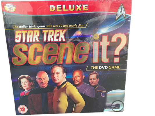 Vintage 2009 Star Trek The Scene It Deluxe Edition - The Stellar Trivia DVD Board Game With Real TV Clips - Brand New Former Shop Stock.