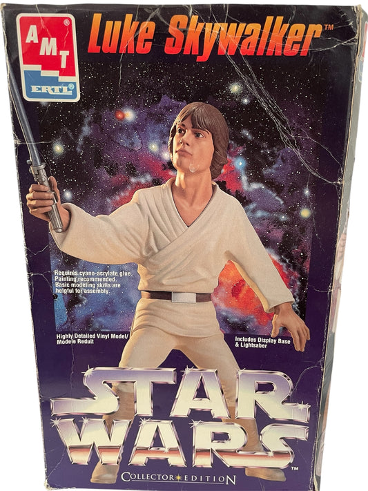 Vintage 1995 Ultra Rare Star Wars Collector Edition Luke Skywalker Highly Detailed Vinyl Model Kit - Unused In The Original Box - Ex Shop Stock