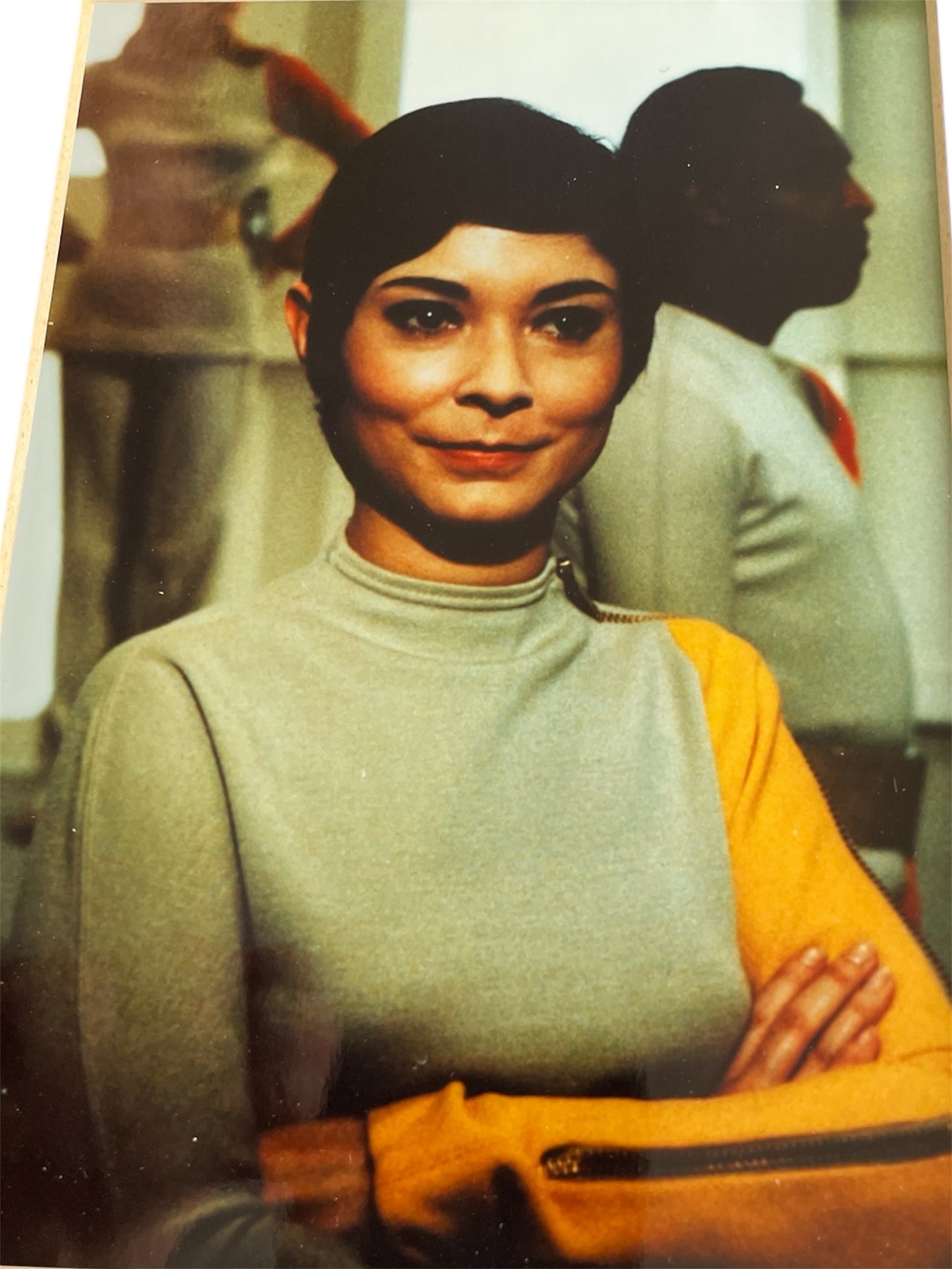 Vintage Gerry Andersons Space 1999 - Framed Photograph With Autographs Of Zienia Merton AKA Sandra Bains - Ultra Rare