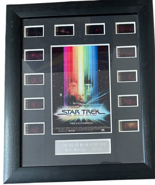 Vintage Filmcell Star Trek The Motion Picture Original 35mm Film Cell Mini Montage Presentation Limited Edition Mounted in an 29cm x 24cm Frame - Former Shop Stock
