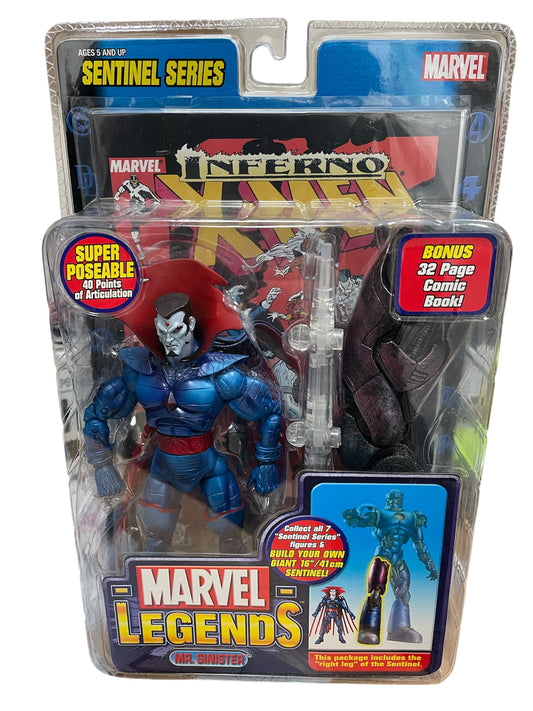 Vintage 2005 Marvel Legends Sentinel Series Mr. Sinister Highly Detailed Poseable Action Figure - Brand New Factory Sealed Shop Stock Room Find