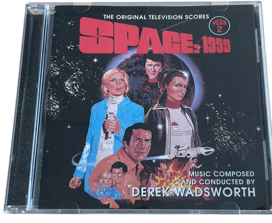Vintage 1995 Gerry Andersons Space 1999 Year 2 - The Original Television Score - Music Composed And Conducted By Derek Wadsworth - Former Shop Stock