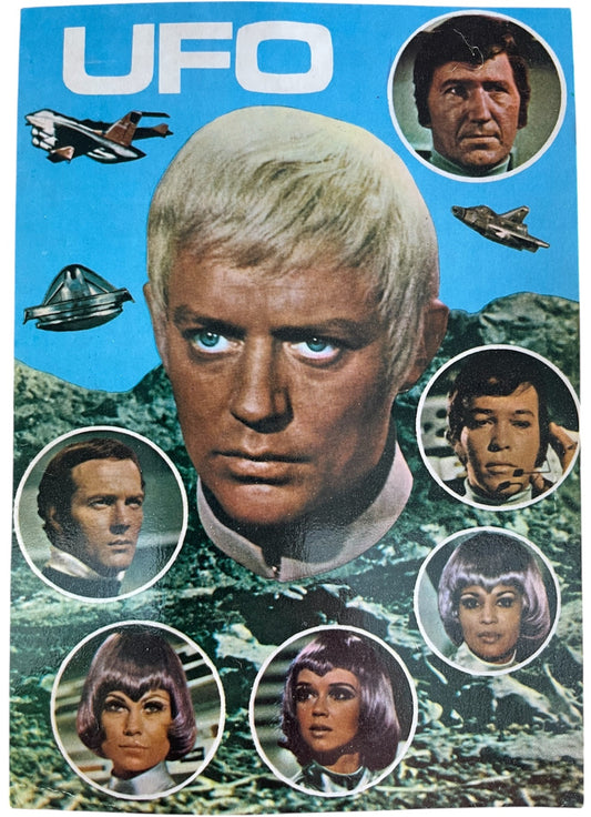 Vintage Klasik Kards 1971 Gerry Andersons UFO Montage 6 x 4" Post Card - Fantastic Condition.