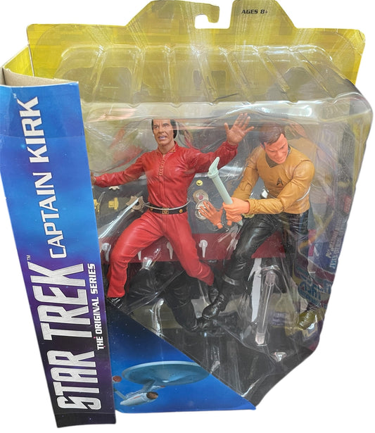 Vintage 2016 Star Trek The Original Series Diamond Select Limited Edition Collectors Series - Captain Kirk And Khan Figurine With Interchangeable Hands And Legs Set - Brand New Factory Sealed Shop Stock Room Find