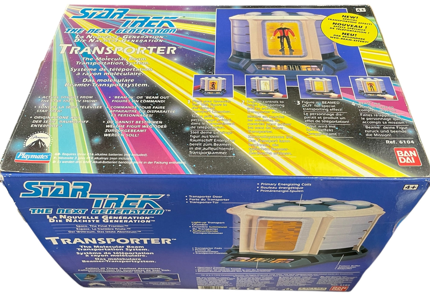 Vintage 1993 Playmates Star Trek The Next Generation Electronic Transporter Chamber Play Set - Brand New Shop Stock Room Find