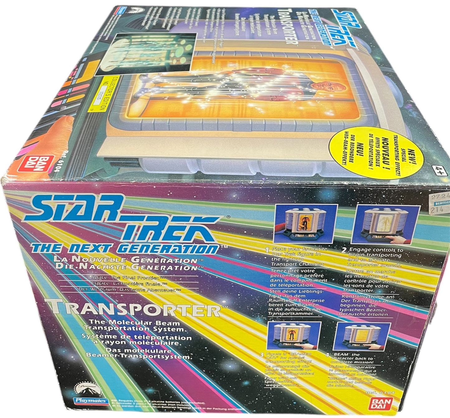 Vintage 1993 Playmates Star Trek The Next Generation Electronic Transporter Chamber Play Set - Brand New Shop Stock Room Find