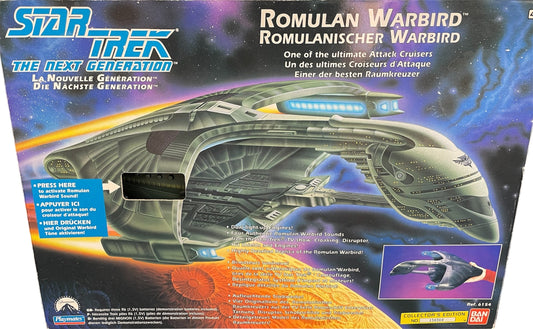 Vintage Playmates 1993 Star Trek The Next Generation Collectors Series Electronic Romulan Warbird Replica Model Star Ship - Shop Stock Room Find
