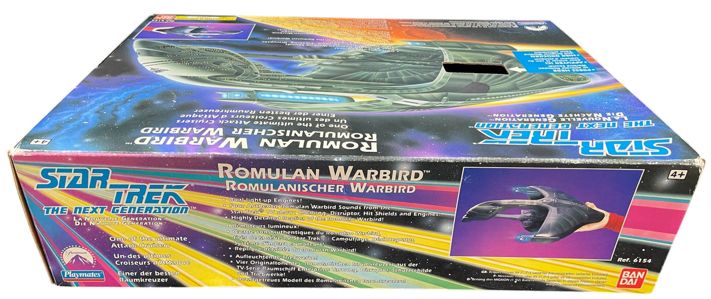 Vintage Playmates 1993 Star Trek The Next Generation Collectors Series Electronic Romulan Warbird Replica Model Star Ship - Shop Stock Room Find