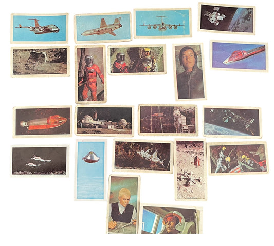 Vintage Gerry Andersons 1970 Barratt And Co UFO Sweat Cigarette Cards Set Of 20 Cards - Good Condition.