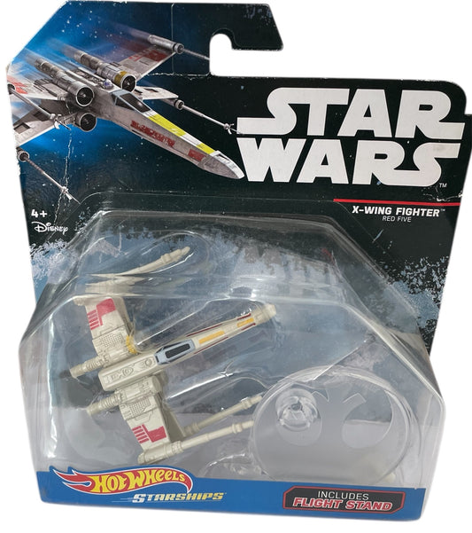 Vintage Hot Wheels 2014 Star Wars The Original Trilogy Die-Cast Resistance X-Wing Fighter Red Five Model Vehicle - Brand New Factory Sealed Former Shop Stock