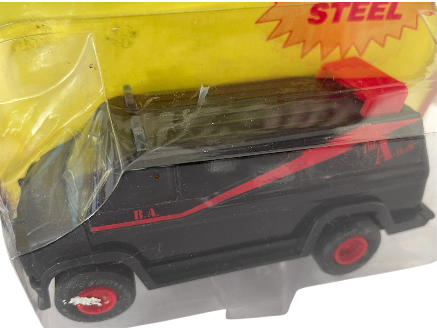 Vintage 1983 ERTL The A Team POW-R-PULL B.A Baracus GMC Die-cast Metal Van 1:48 Scale -With Pull Back And Go Motorized Action - Factory Sealed Former Shop Stock