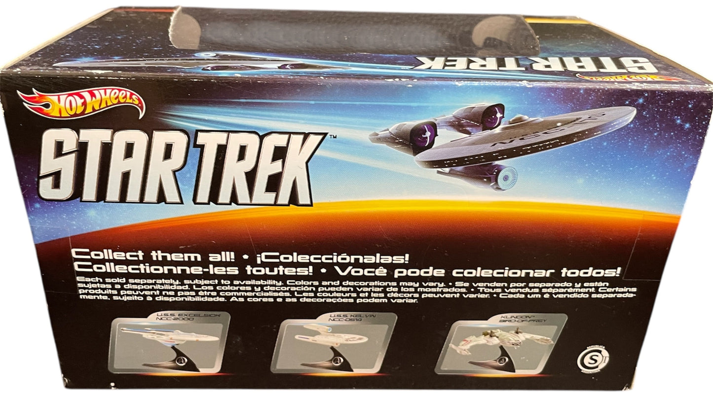 Vintage Mattel 2013 Hot Wheels Star Trek The Movie The Klingon Bird Of Prey Diecast Replica Space Ship Mode - Brand New Factory Sealed Shop Stock Room Find