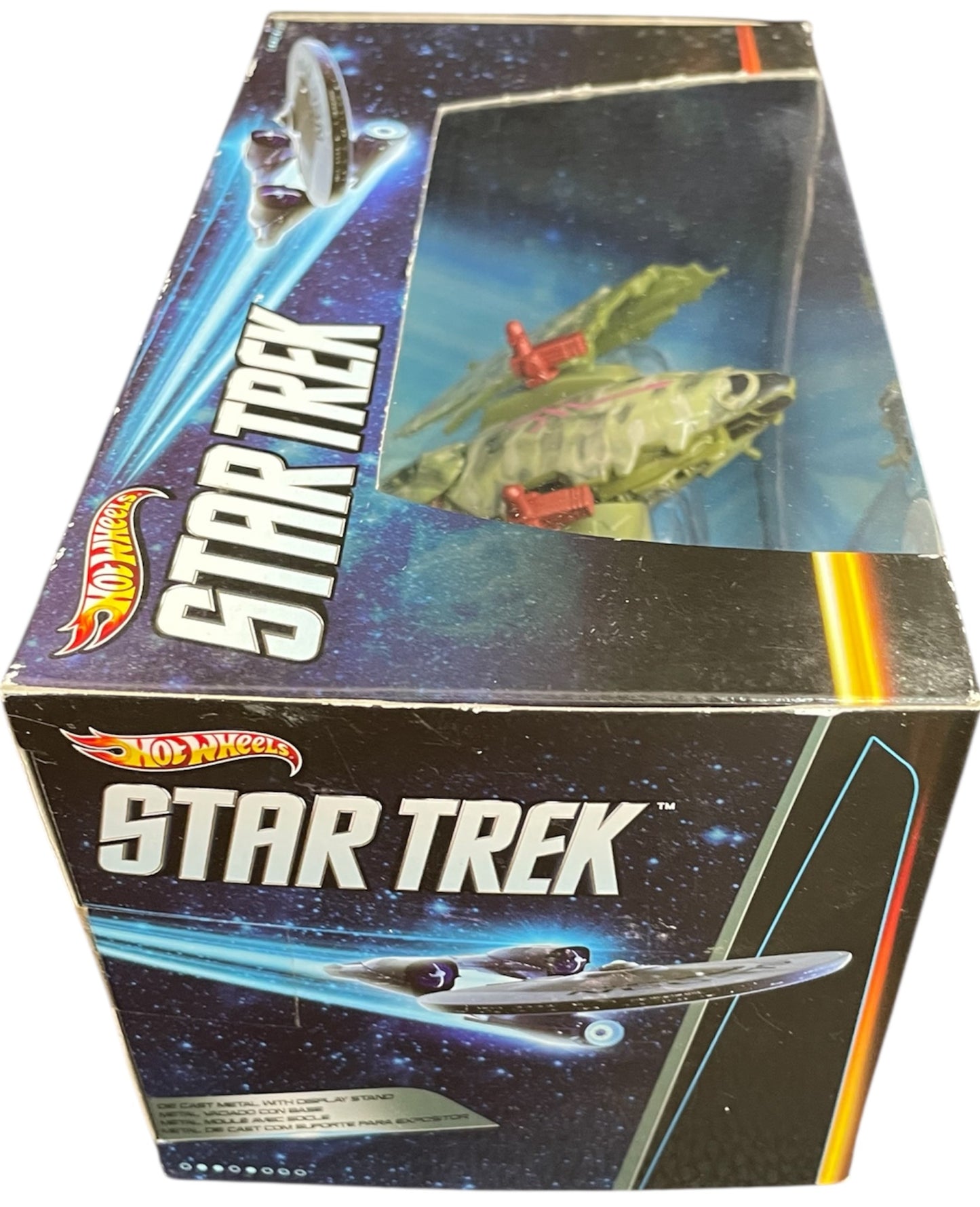 Vintage Mattel 2013 Hot Wheels Star Trek The Movie The Klingon Bird Of Prey Diecast Replica Space Ship Mode - Brand New Factory Sealed Shop Stock Room Find