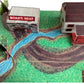 Vintage ERTLs 1981 The Dukes Of Hazzard Play Set - With 5 x 1/64 Scale Die-Cast Model Vehicles, Buildings, Trees And Play Surface - Fantastic Condition Ultra Rare Item - In The Original Box