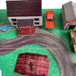 Vintage ERTLs 1981 The Dukes Of Hazzard Play Set - With 5 x 1/64 Scale Die-Cast Model Vehicles, Buildings, Trees And Play Surface - Fantastic Condition Ultra Rare Item - In The Original Box