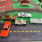 Vintage ERTLs 1981 The Dukes Of Hazzard Play Set - With 5 x 1/64 Scale Die-Cast Model Vehicles, Buildings, Trees And Play Surface - Fantastic Condition Ultra Rare Item - In The Original Box