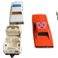 Vintage ERTLs 1981 The Dukes Of Hazzard Play Set - With 5 x 1/64 Scale Die-Cast Model Vehicles, Buildings, Trees And Play Surface - Fantastic Condition Ultra Rare Item - In The Original Box