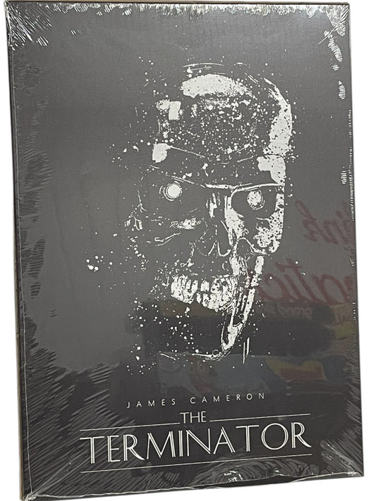 Vintage Displate The Terminator Exo Skeleton Head Metal Poster With Magnets For Hanging - Brand New Factory Sealed Former Shop Stock