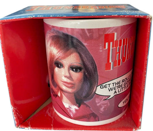 Vintage Vivid 1999 Gerry Andersons Thunderbirds Lady Penelope &amp; Parker Ceramic Mug - Unsold Former Shop Stock