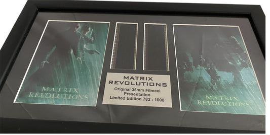 Vintage Excalibur Promotions The Matrix Revolutions Original 35mm Filmcel Presentation Limited Edition Mounted in an 36cm x 22cm Frame - Former Shop Stock