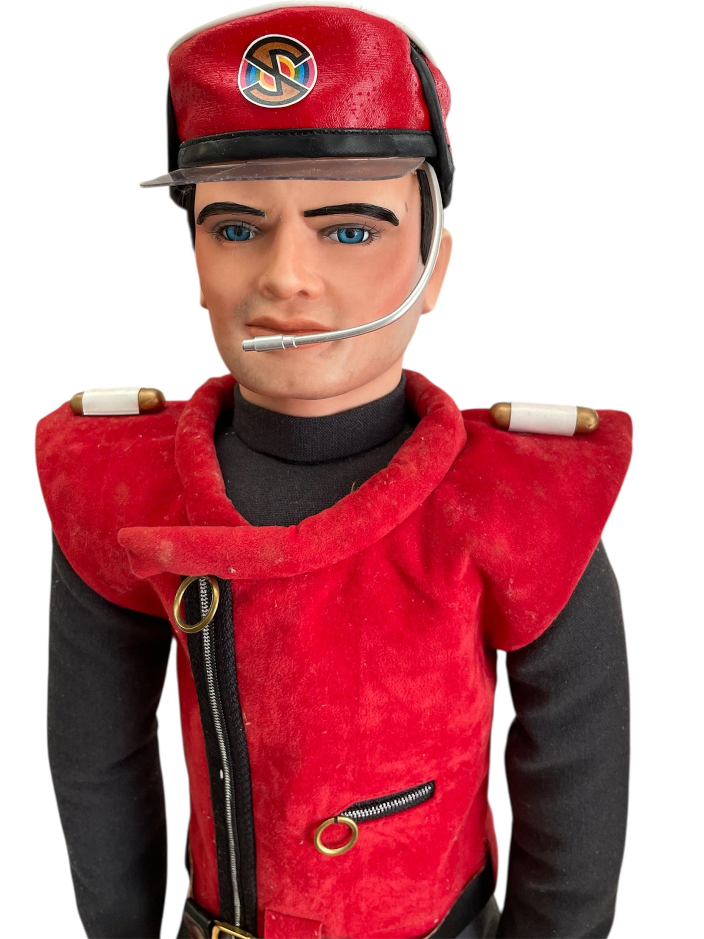 Gerry Andersons English Classic Porcelains Captain Scarlet 24 Inch Porcelain Doll Collection Officially Authorized By Sylvia Anderson Limited Edition 1996 Release - Fantastic Condition In The Original Tube