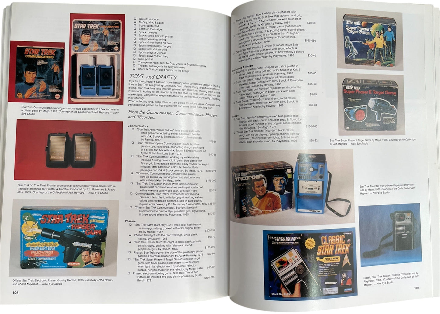 Vintage Schiffer 1996 Star Trek A Trekker's Guide To Collectibles - Large Paperback Book - Very Good Condition.