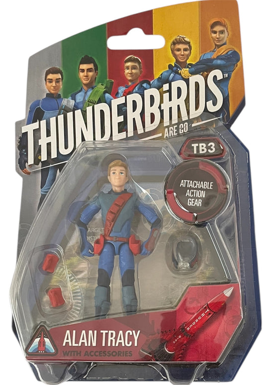 Vivid 2015 Gerry Andersons - Thunderbirds Are Go - Alan Tracy Action Figure With Attachable Action Gear - Factory Sealed Shop Stock Room Find