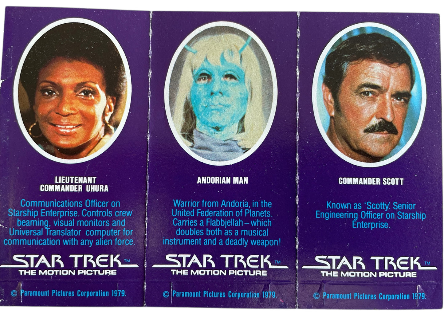 Vintage 1979 Star Trek The Motion Picture Weetabix Breakfast Cereal Box - Klingon Cruiser Amar With Three Free Figure Cards - Unused And Uncut - Ex Shop Stock