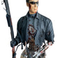 Vintage Gentle Giant 2003 Ultra Rare Limited Edition Terminator 3 - Rise Of The Machines T-850 Battle Damaged Chrome Plated Mini Bust Statue Figurine Light-Up Version - Former Shop Stock