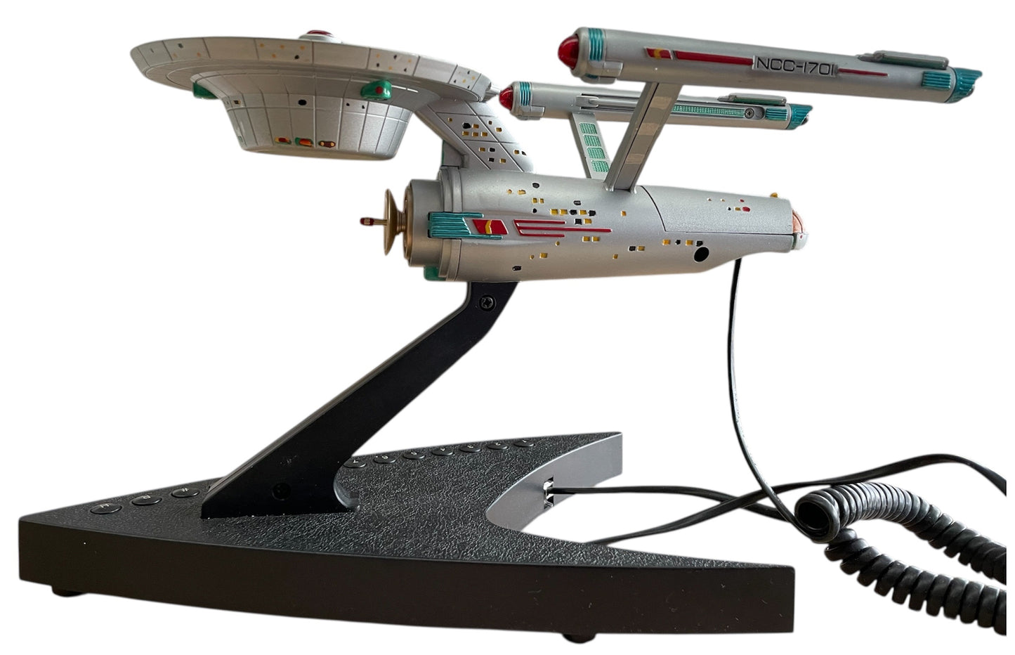 Vintage Telemania 1993 Star Trek The Original Series USS Enterprise NCC-1701 Collectors Edition Telephone - Former Shop Counter Display Item