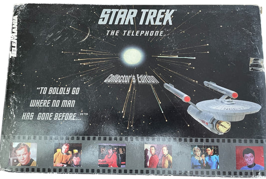 Vintage Telemania 1993 Star Trek The Original Series USS Enterprise NCC-1701 Collectors Edition Telephone - Former Shop Counter Display Item