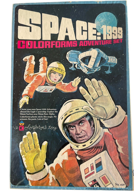 Vintage 1976 Gerry Andersons Space 1999 Colorforms Adventure Set Magic Plastic Sticker Set - Mint In The Original Box - Ex Shop Stock.