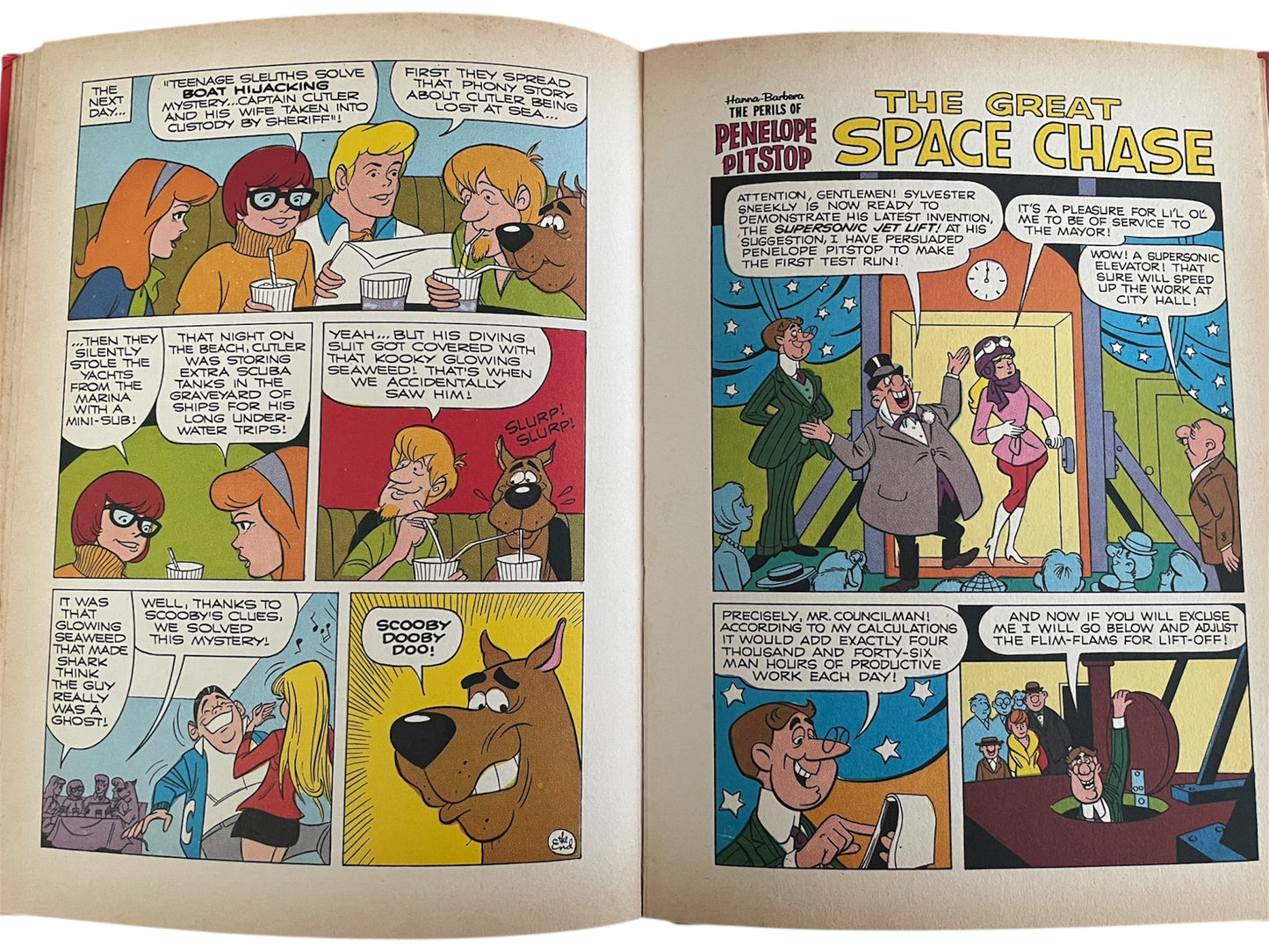 Vintage Hanna Barbera 1973 - The Harlem Globetrotters Annual 1974 Featuring Dastardly And Muttley And Penelope Pitstop - Very Good Condition