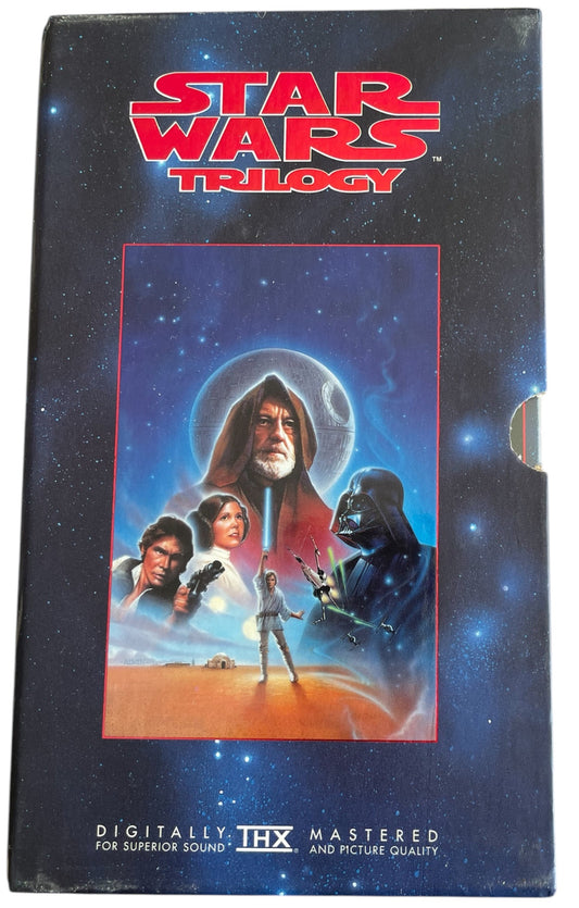 Vintage 1995 Lucas Film Digitally Remastered Star Wars The First Movie Trilogy Silver Box Set VHS Video Cassettes 20th Century Fox - Shop Stock Room Find.
