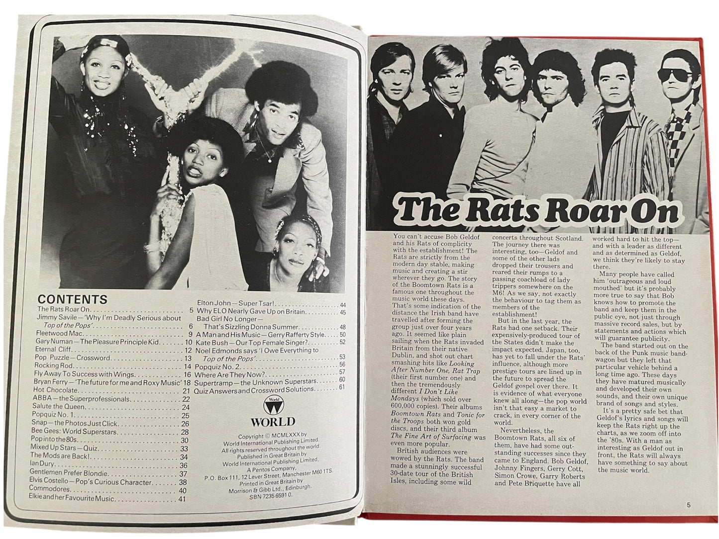 Vintage Top Of The Pops Annual 1981 - Debbie Harry Blondie Cover - Fantastic Condition.