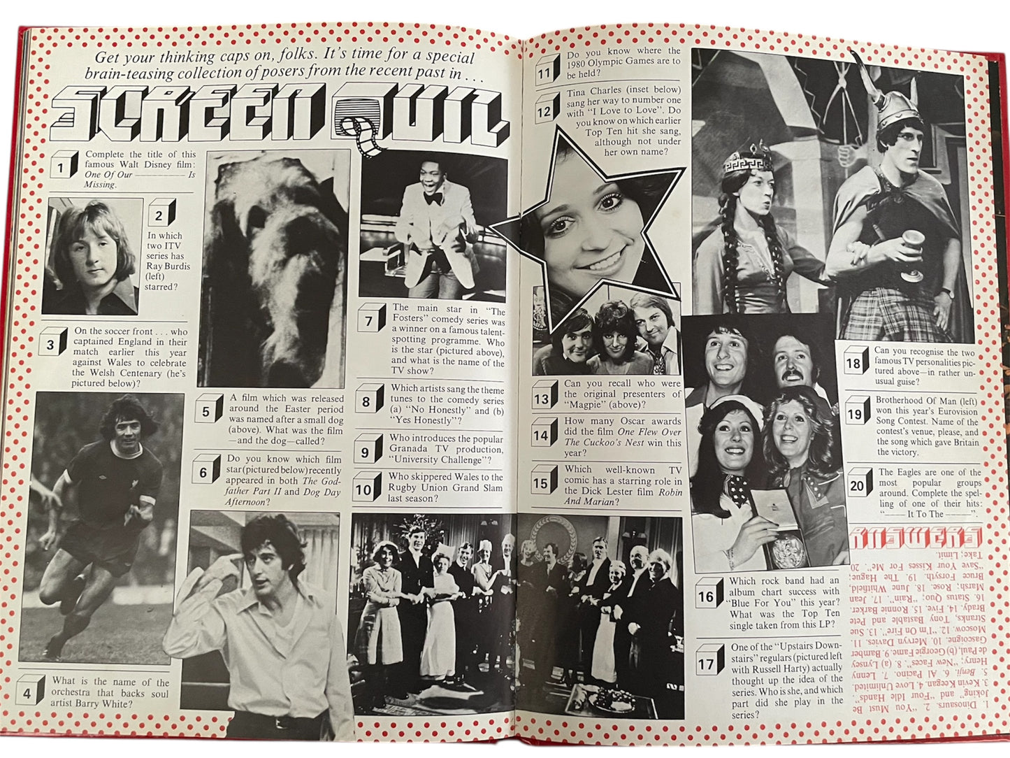 Vintage Look-In Television Annual 1976 - Very Good Condition