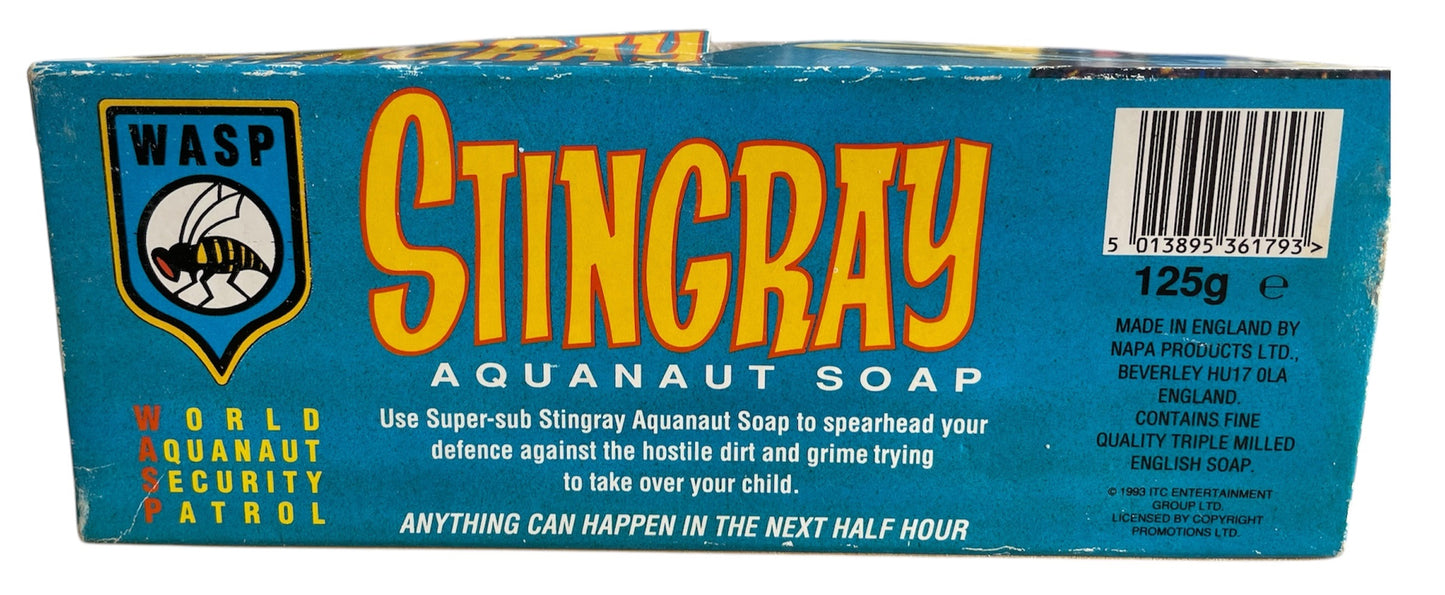 Vintage 1993 Gerry Andersons Stingray - The Stingray Submarine Aquanaut Soap - Factory Sealed Shop Stock Room Find