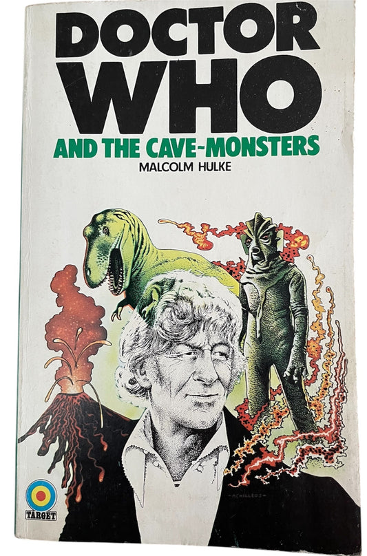 Vintage Target Books 1975 Dr Doctor Who And The Cave Monsters Novelization by Malcolm Hulke - Fantastic Condition