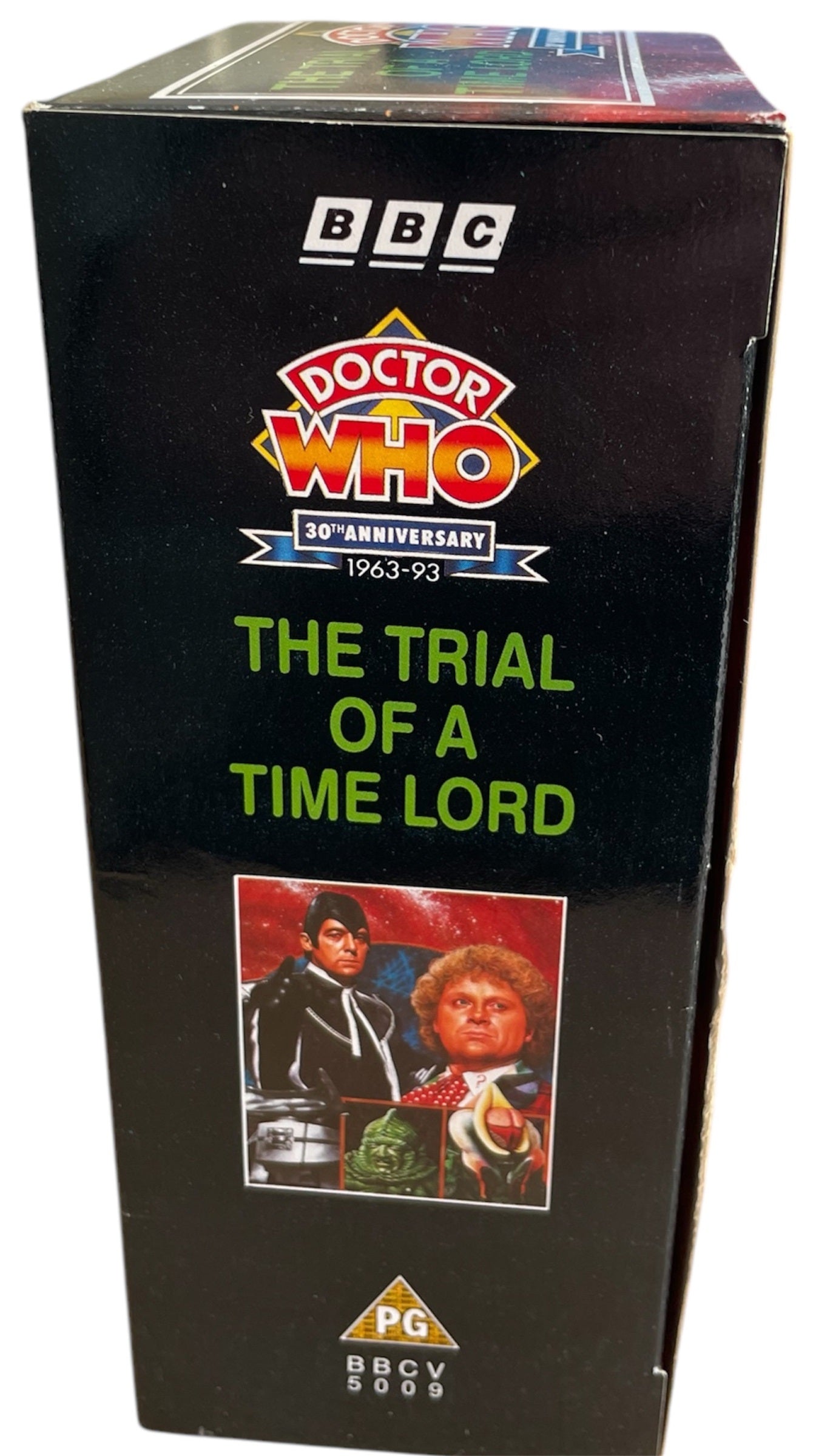 Vintage Dr Doctor Who The Trial Of A Time Lord Triple VHS Video Cassettes In A Limited Edition Collectable Tardis Tin - Shop Stock Room Find