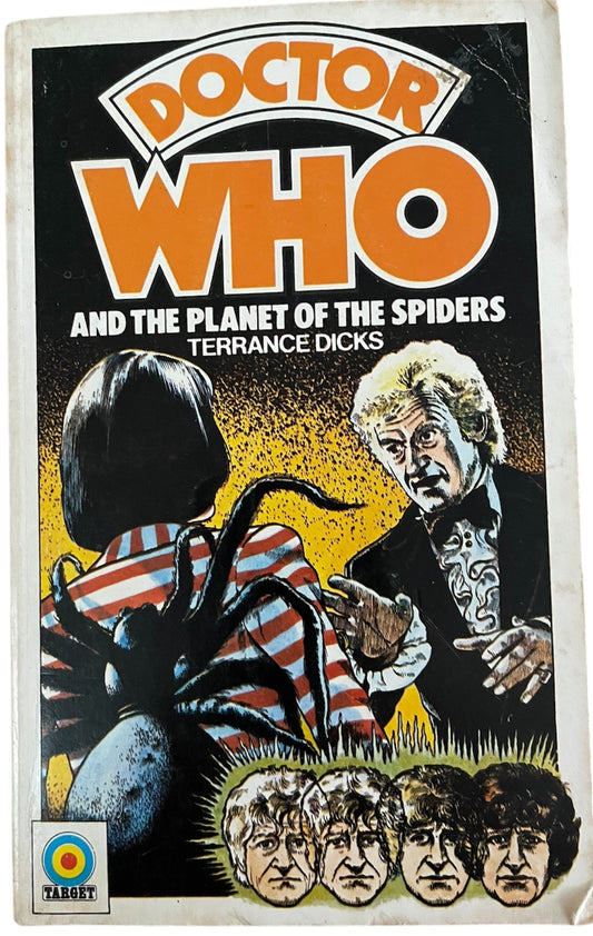 Vintage 1975 Target Books Doctor Dr Who And The Planet Of The Spiders Paperback Novel First Edition By Terrance Dicks - Very Good Condition