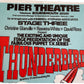 Vintage 1974 Gerry Andersons Thunderbirds Stage Presentation Of The Fabulous Puppet TV Series At The Pier Theatre In Bournemouth Advertising Flyer - Mint Condition Ex Shop Stock