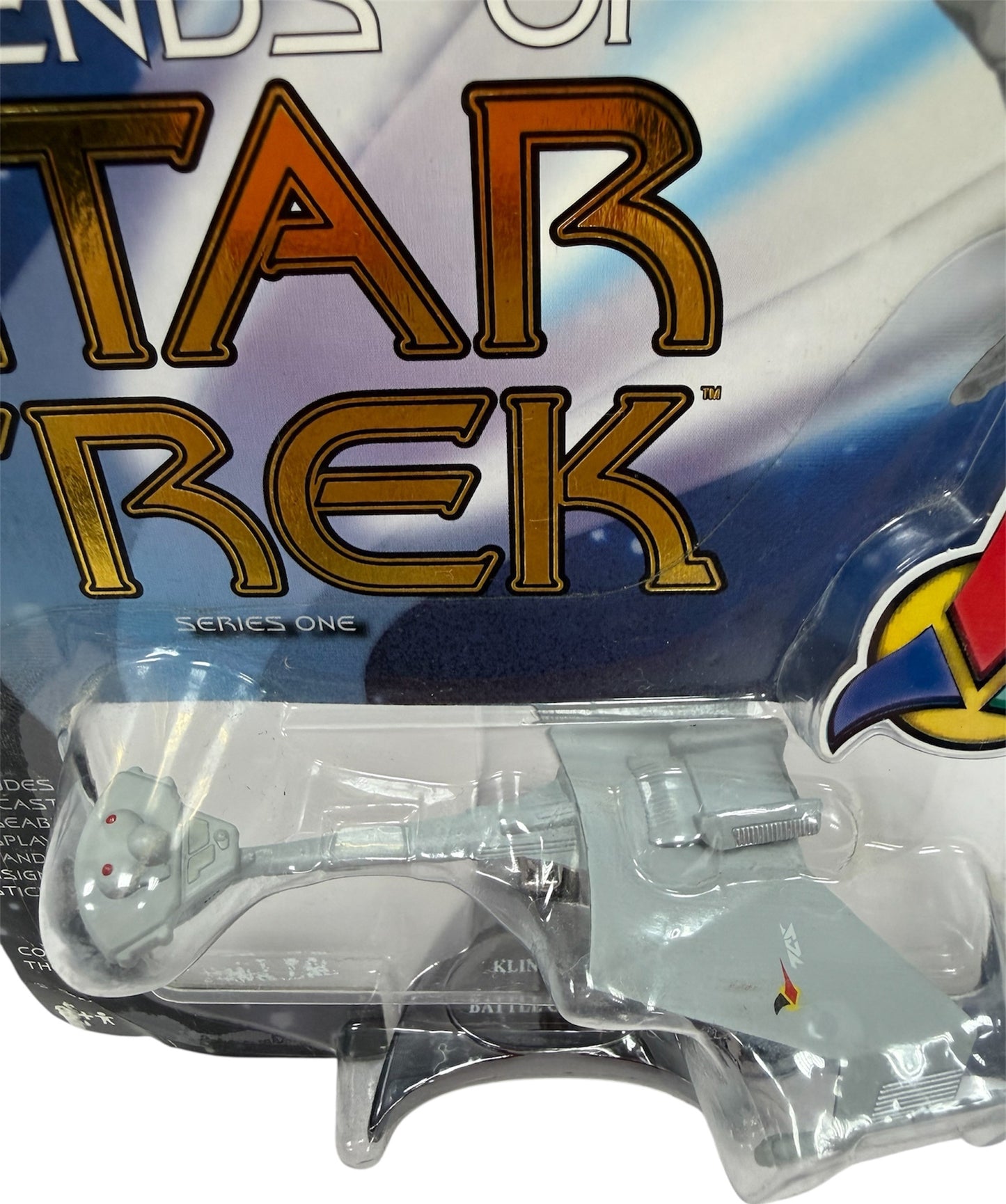 Vintage 2004 Johnny Lightning Die-Cast Star Trek The Original Series Klingon D7 Battlecruiser Space Star Ship New On Card