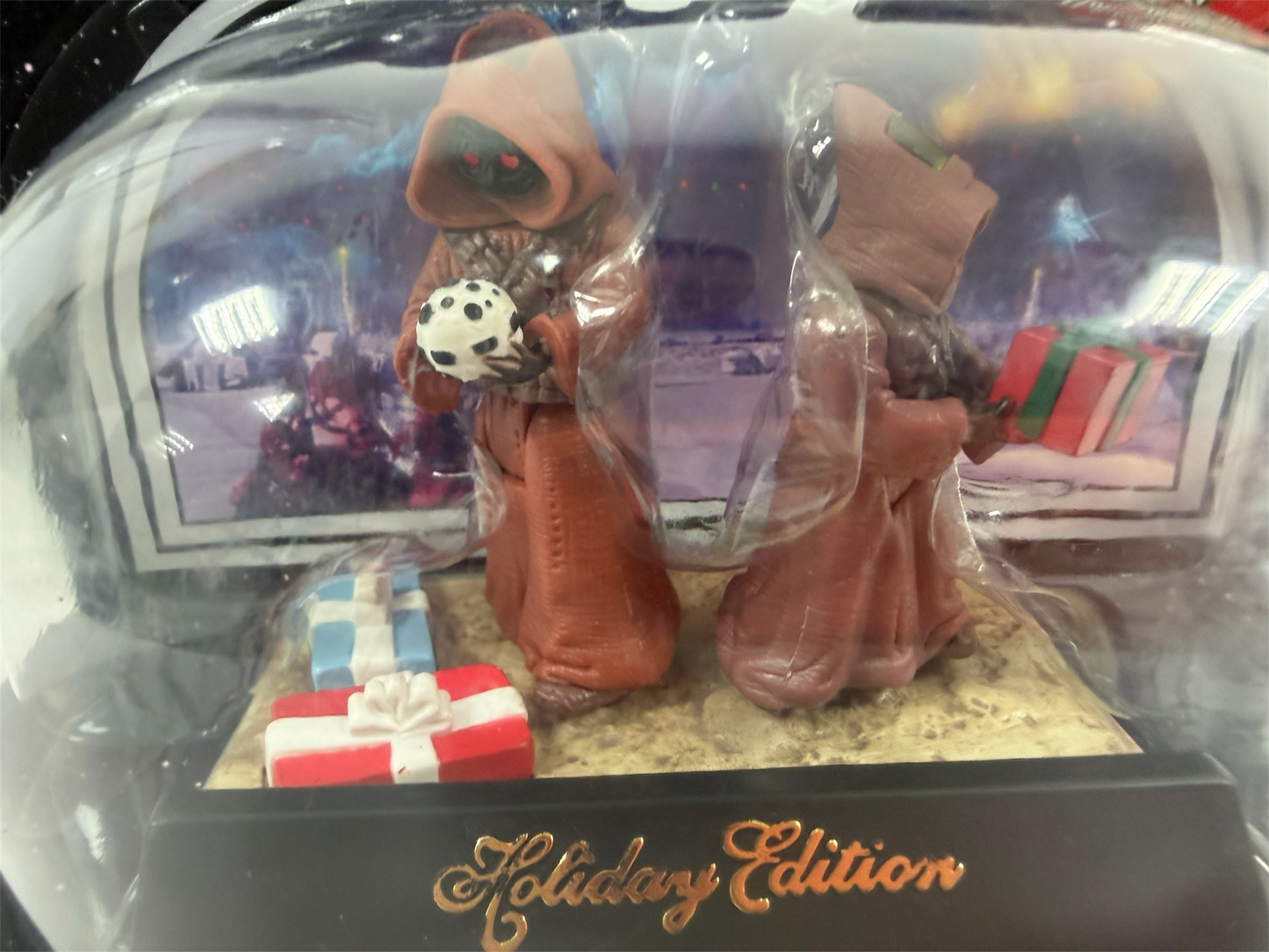 Vintage 2004 Star Wars Holiday Edition Jawa's Action Figure Twin Pack With Greeting Card And Envelope - Ex Shop Stock