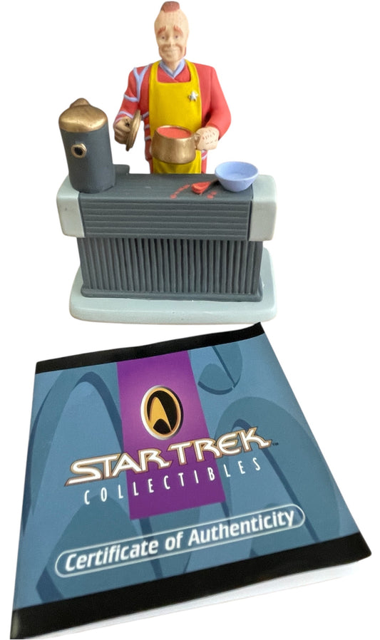 Vintage 1996 Star Trek Voyager Neelix Miniature Limited Edition Diorama Featuring Neelix In The Kitchen Preparing Dinner - Unsold Former Shop Stock