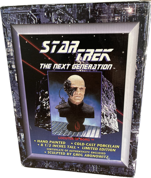 Vintage 1996 Star Trek The Next Generation Locutus Of Borg Limited Edition Hand Painted Cold Cast Porcelain Mini Bust Statue Number 3615/5000 - Shop Stock Room Find